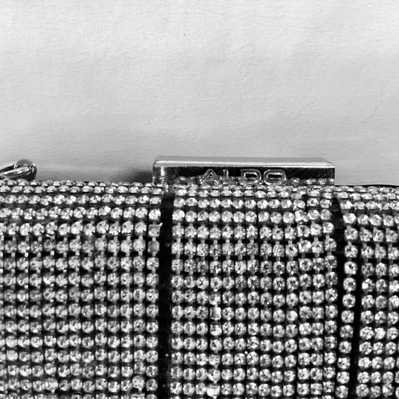 Aldo Rhinestone Fringe Evening Clutch - Picture 3 of 9
